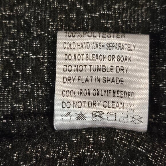 PAPILLION Cream & Black Cap Sleeve Cowl Neck Tunic Size Extra Large - Picture 7 of 7